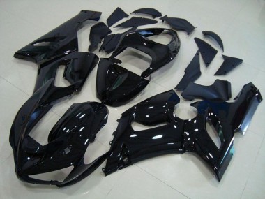 ZX6R 2005-2006 Verkleidungen - Glänzend Schwarz