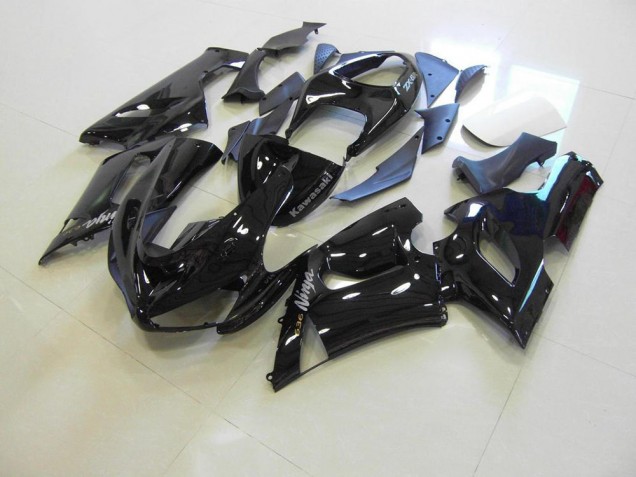 ZX6R 2005-2006 Verkleidungen - Glänzend schwarz silberne Aufkleber ZX6R 2005-2006 Verkleidungen - Glänzend schwarz silberne Aufkleber