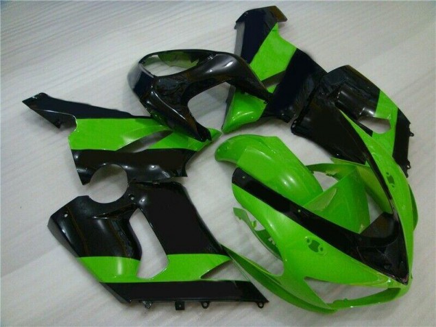 ZX6R 2005-2006 Verkleidungen - Grün Schwarz