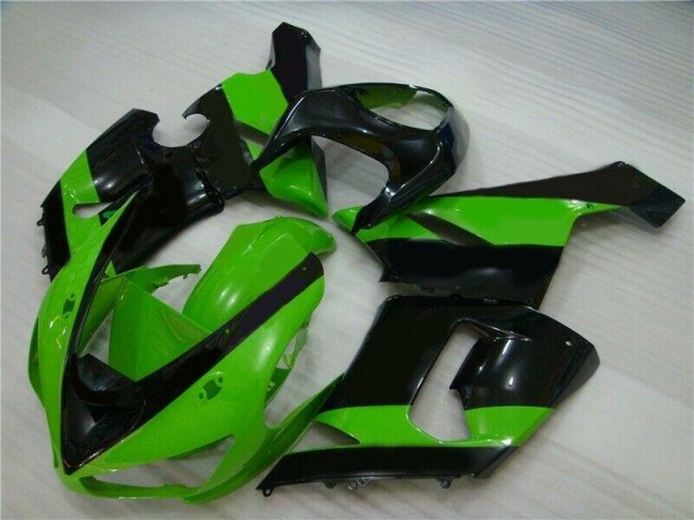 ZX6R 2005-2006 Verkleidungen - Grün Schwarz