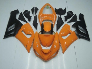 ZX6R 2005-2006 Verkleidungen - Orange Schwarz