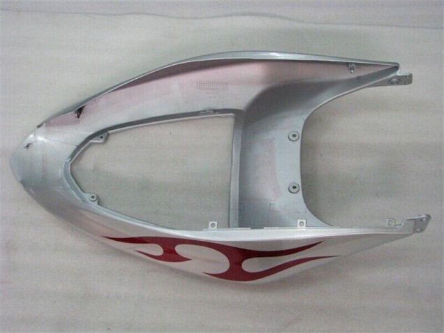 ZX6R 2005-2006 Verkleidungen - Silber Rot Flammen ZX6R 2005-2006 Verkleidungen - Silber Rot Flammen