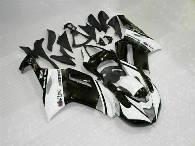 ZX6R 2007-2008 Verkleidung - Schwarz Weiß ZX6R 2007-2008 Verkleidung - Schwarz Weiß