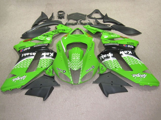 ZX6R 2007-2008 Verkleidungen - Grüne Berührung 4 ZX6R 2007-2008 Verkleidungen - Grüne Berührung 4