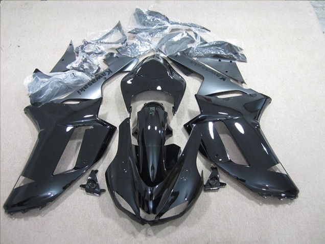 ZX6R 2007-2008 Verkleidungen - Schwarz Silber ZX6R 2007-2008 Verkleidungen - Schwarz Silber