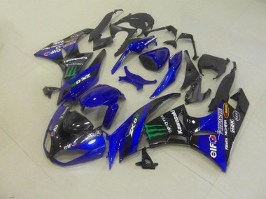 ZX6R 2009-2012 Verkleidungen - Blau Monster