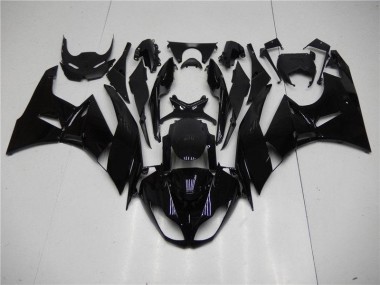 ZX6R 2009-2012 Verkleidungen - Glänzend Schwarz