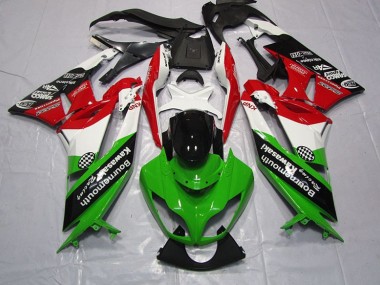 ZX6R 2009-2012 Verkleidungen - Grün Rot