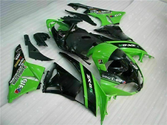 ZX6R 2009-2012 Verkleidungen - Grün Schwarz ZX6R 2009-2012 Verkleidungen - Grün Schwarz