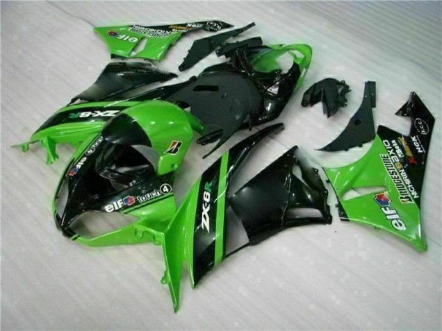 ZX6R 2009-2012 Verkleidungen - Grün Schwarz ZX6R 2009-2012 Verkleidungen - Grün Schwarz