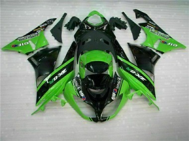 ZX6R 2009-2012 Verkleidungen - Grün Schwarz