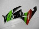 ZX6R 2009-2012 Verkleidungen - Grün Schwarz Rot