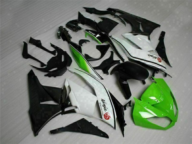 ZX6R 2009-2012 Verkleidungen - Grün Schwarz Weiß 25