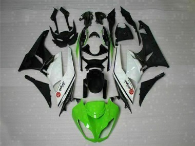 ZX6R 2009-2012 Verkleidungen - Grün Schwarz Weiß 25