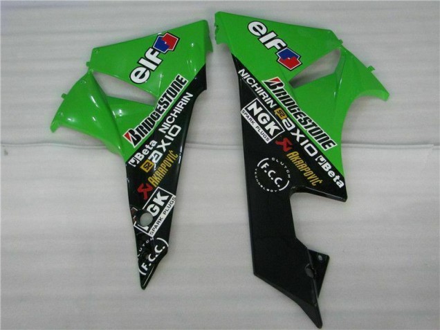 ZX6R 2009-2012 Verkleidungen Komplett Sets - Schwarz Grün