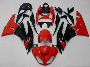 ZX6R 2009-2012 Verkleidungen - Rot Schwarz