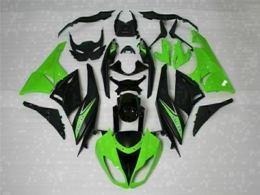 ZX6R 2009-2012 Verkleidungen - Schwarz Grün 636