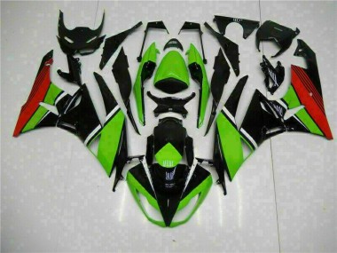 ZX6R 2009-2012 Verkleidungen - Schwarz Grün Rot