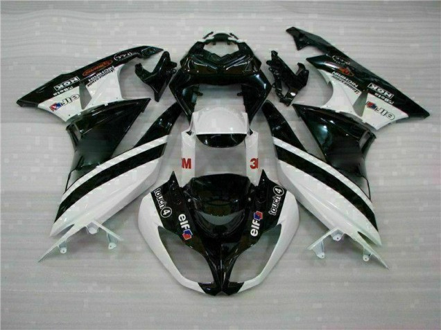 ZX6R 2009-2012 Verkleidungen - Schwarz Weiß 3M Touch4 ZX6R 2009-2012 Verkleidungen - Schwarz Weiß 3M Touch4