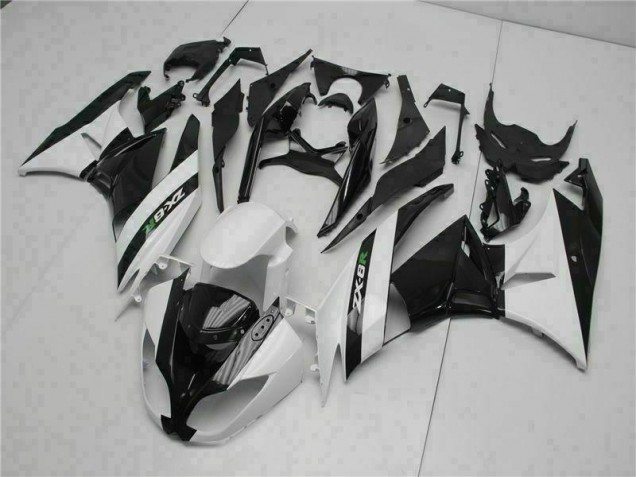 ZX6R 2009-2012 Verkleidungen - Schwarz Weiß ZX6R 2009-2012 Verkleidungen - Schwarz Weiß