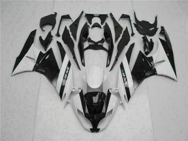 ZX6R 2009-2012 Verkleidungen - Schwarz Weiß