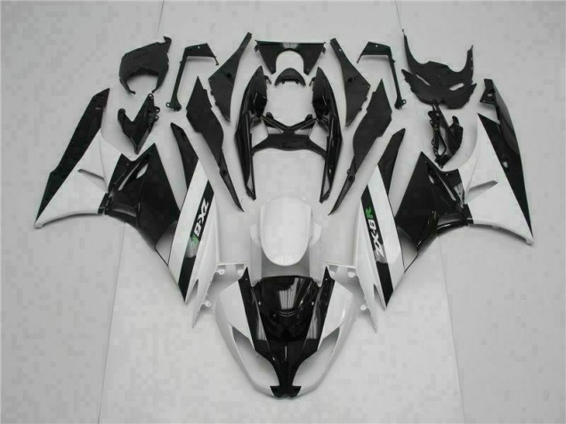 ZX6R 2009-2012 Verkleidungen - Schwarz Weiß ZX6R 2009-2012 Verkleidungen - Schwarz Weiß
