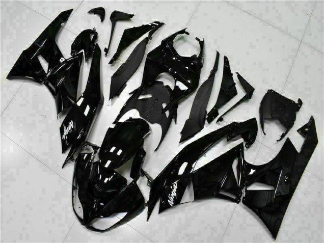 ZX6R 2009-2012 Verkleidungen - Schwarz Weißer Ninja ZX6R 2009-2012 Verkleidungen - Schwarz Weißer Ninja