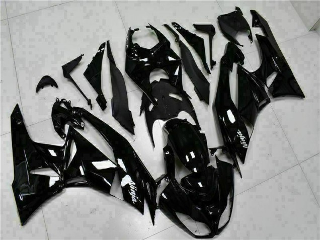 ZX6R 2009-2012 Verkleidungen - Schwarz Weißer Ninja ZX6R 2009-2012 Verkleidungen - Schwarz Weißer Ninja
