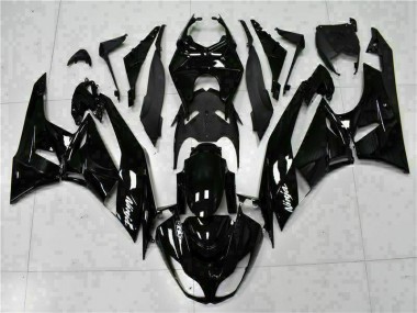 ZX6R 2009-2012 Verkleidungen - Schwarz Weißer Ninja