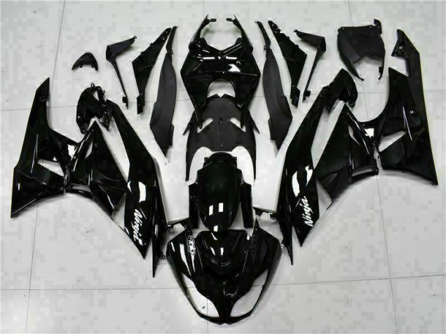 ZX6R 2009-2012 Verkleidungen - Schwarz Weißer Ninja ZX6R 2009-2012 Verkleidungen - Schwarz Weißer Ninja