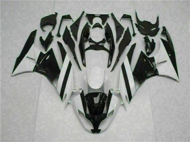 ZX6R 2009-2012 Verkleidungen - Weiß Schwarz
