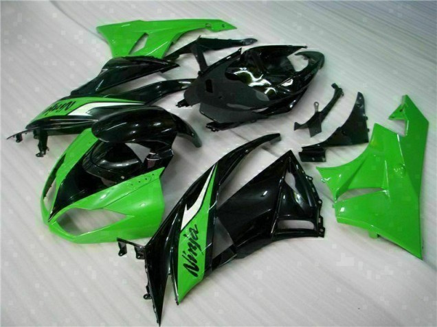ZX6R 2009-2012 Vollverkleidung - Schwarz Grün