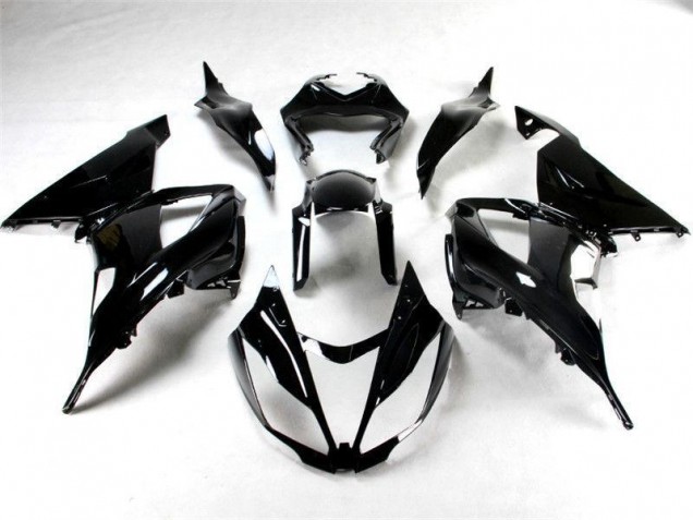 ZX6R 2013-2018 Verkleidungen - Glänzend Schwarz