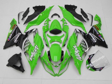 ZX6R 2013-2018 Verkleidungen - Grün Schwarz 11