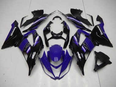 ZX6R 2013-2018 Verkleidungen - Schwarz Blau