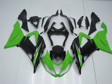 ZX6R 2013-2018 Verkleidungen - Schwarz Grün 636