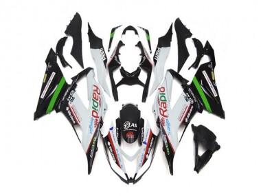 ZX6R 2013-2018 Verkleidungen - Weiß Schwarz