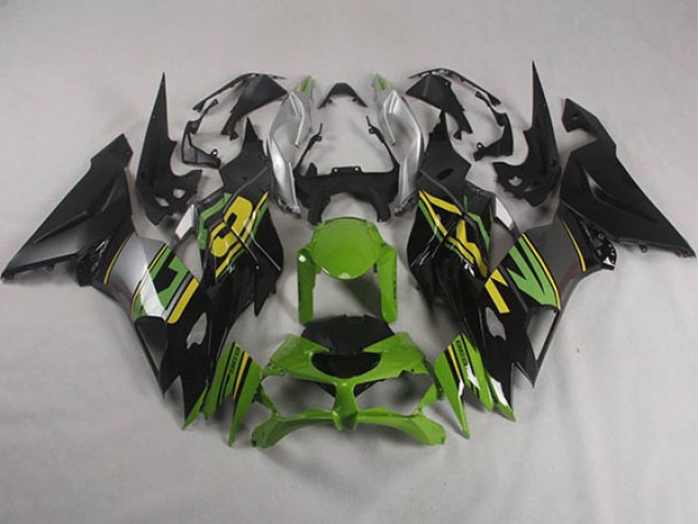ZX6R 2019-2023 Verkleidungen - Schwarz Grün