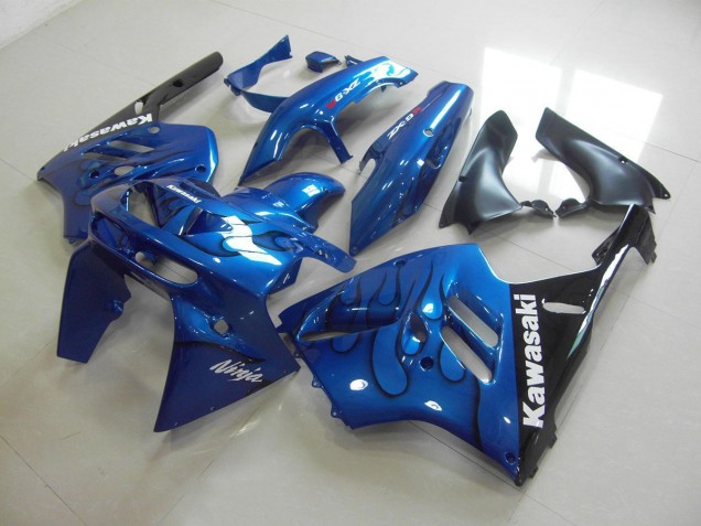 ZX9R 1994-1997 Verkleidung - Blau schwarze Flamme ZX9R 1994-1997 Verkleidung - Blau schwarze Flamme