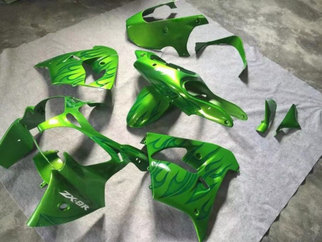 ZX9R 2000-2001 Verkleidungen - Grün Grüne Flamme ZX9R 2000-2001 Verkleidungen - Grün Grüne Flamme