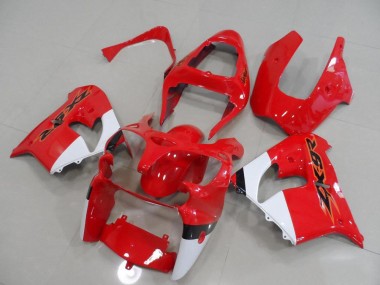 ZX9R 2000-2001 Verkleidungen - Rot und Weiß